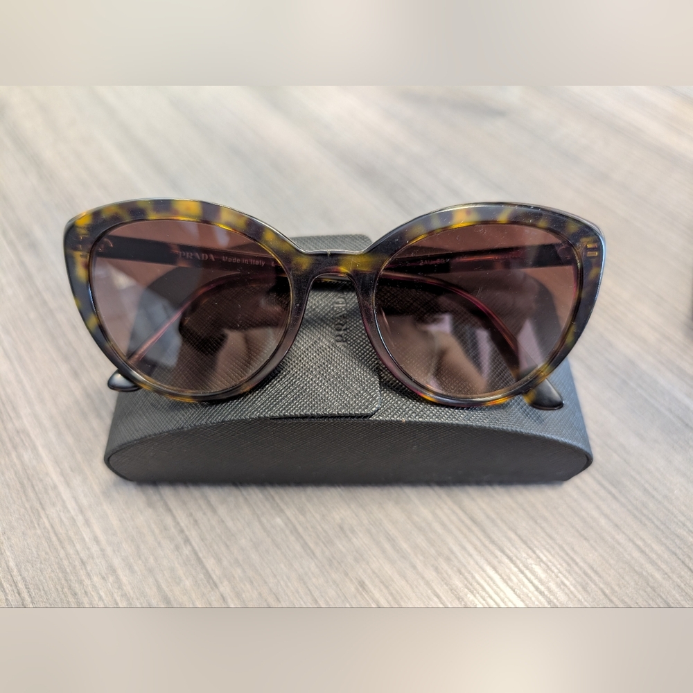 Prada Brown Tortoise Women's Sunglasses